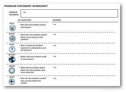 problem statement worksheet template
